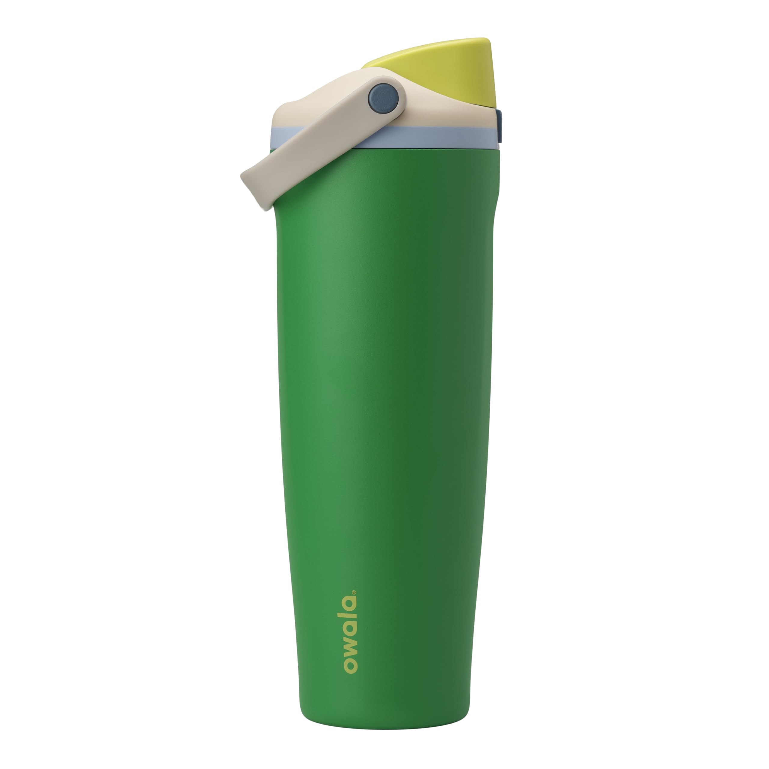 Owala FreeSip Sway Insulated Stainless Steel Water Bottle with Two-Way Spout, Built-In Straw and Bucket Handle, Made for Travel, School, and Sports, 40oz, BPA Free, Leak Proof, Iced Breeze