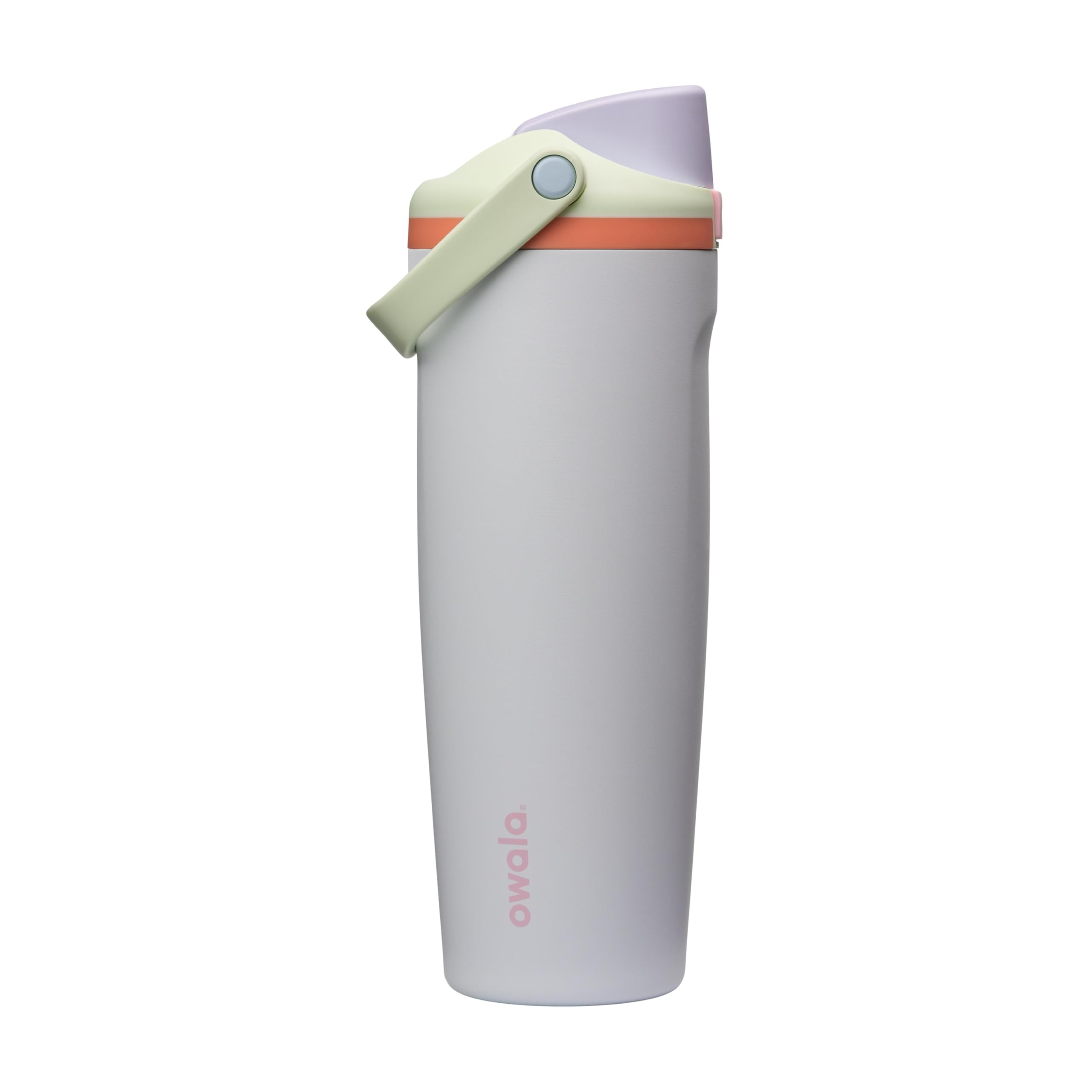 Owala FreeSip Sway Insulated Stainless Steel Water Bottle with Two-Way Spout, Built-In Straw and Bucket Handle, Made for Travel, School, and Sports, 40oz, BPA Free, Leak Proof, Iced Breeze