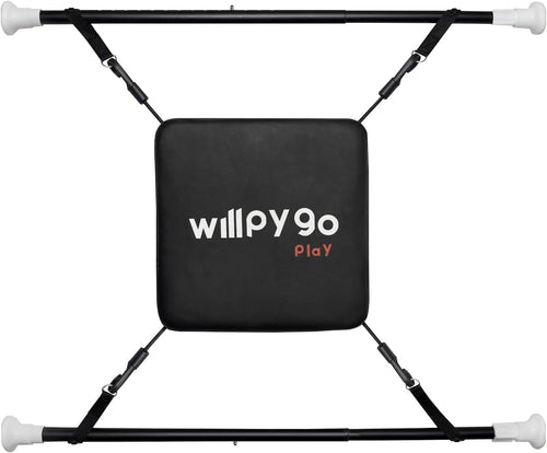 Doorway Punching Bag Mini Portable Boxing Bag Apartment Friendly Workouts Aerobic Exercise Stress Relief Boxing accessories Speed Bag Stand Sports Fitness Workout Equipment 28"-36" Size Black