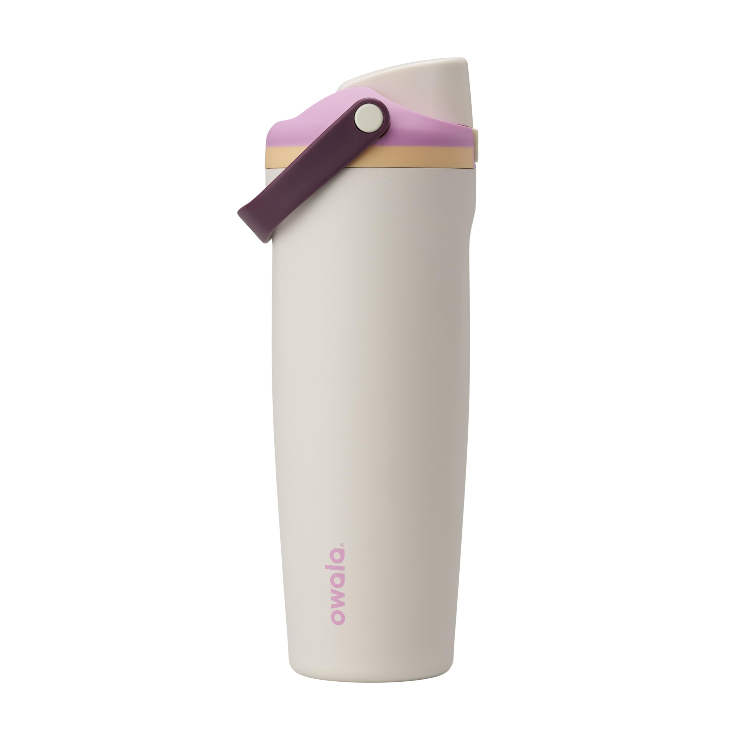 Owala FreeSip Sway Insulated Stainless Steel Water Bottle with Two-Way Spout, Built-In Straw and Bucket Handle, Made for Travel, School, and Sports, 40oz, BPA Free, Leak Proof, Iced Breeze