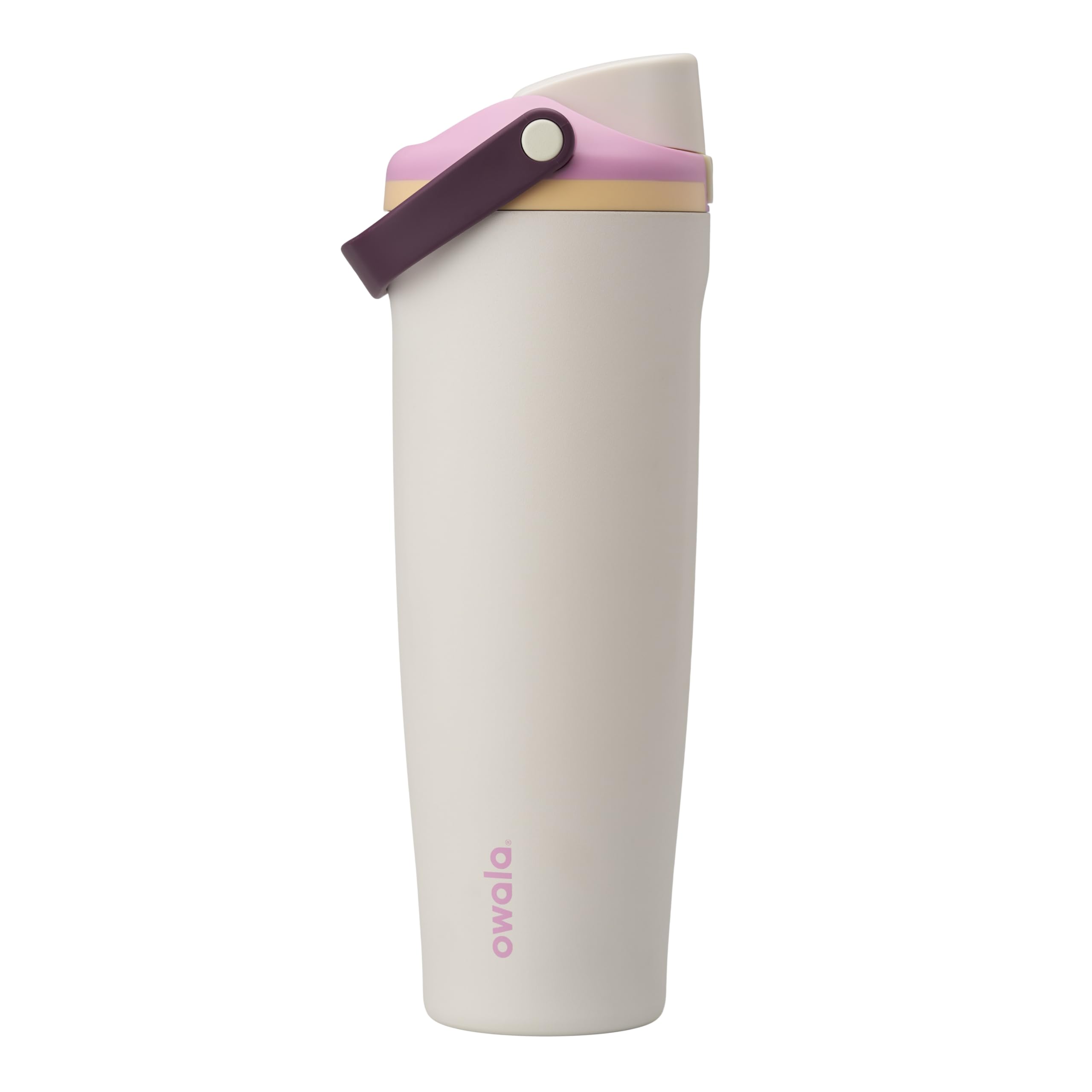 Owala FreeSip Sway Insulated Stainless Steel Water Bottle with Two-Way Spout, Built-In Straw and Bucket Handle, Made for Travel, School, and Sports, 40oz, BPA Free, Leak Proof, Iced Breeze