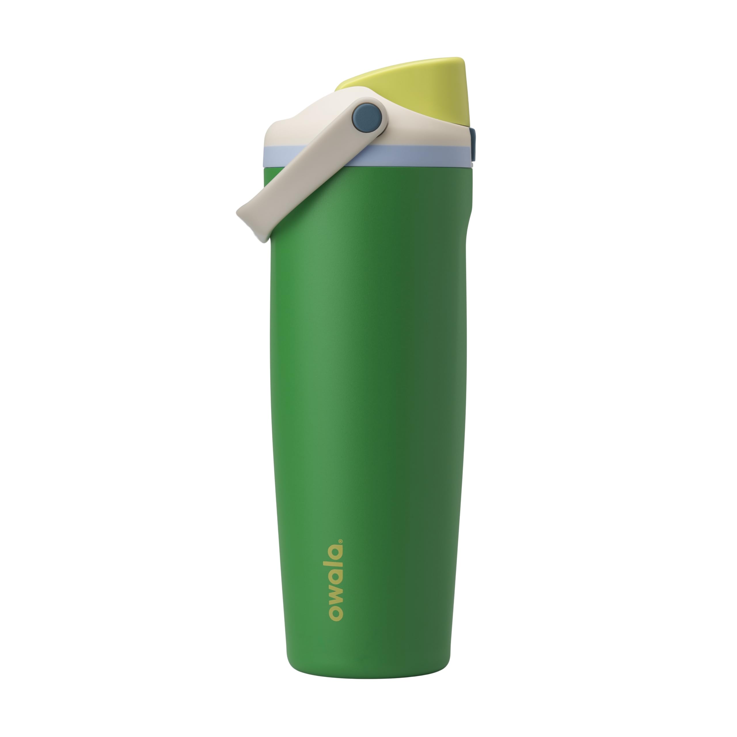 Owala FreeSip Sway Insulated Stainless Steel Water Bottle with Two-Way Spout, Built-In Straw and Bucket Handle, Made for Travel, School, and Sports, 40oz, BPA Free, Leak Proof, Iced Breeze