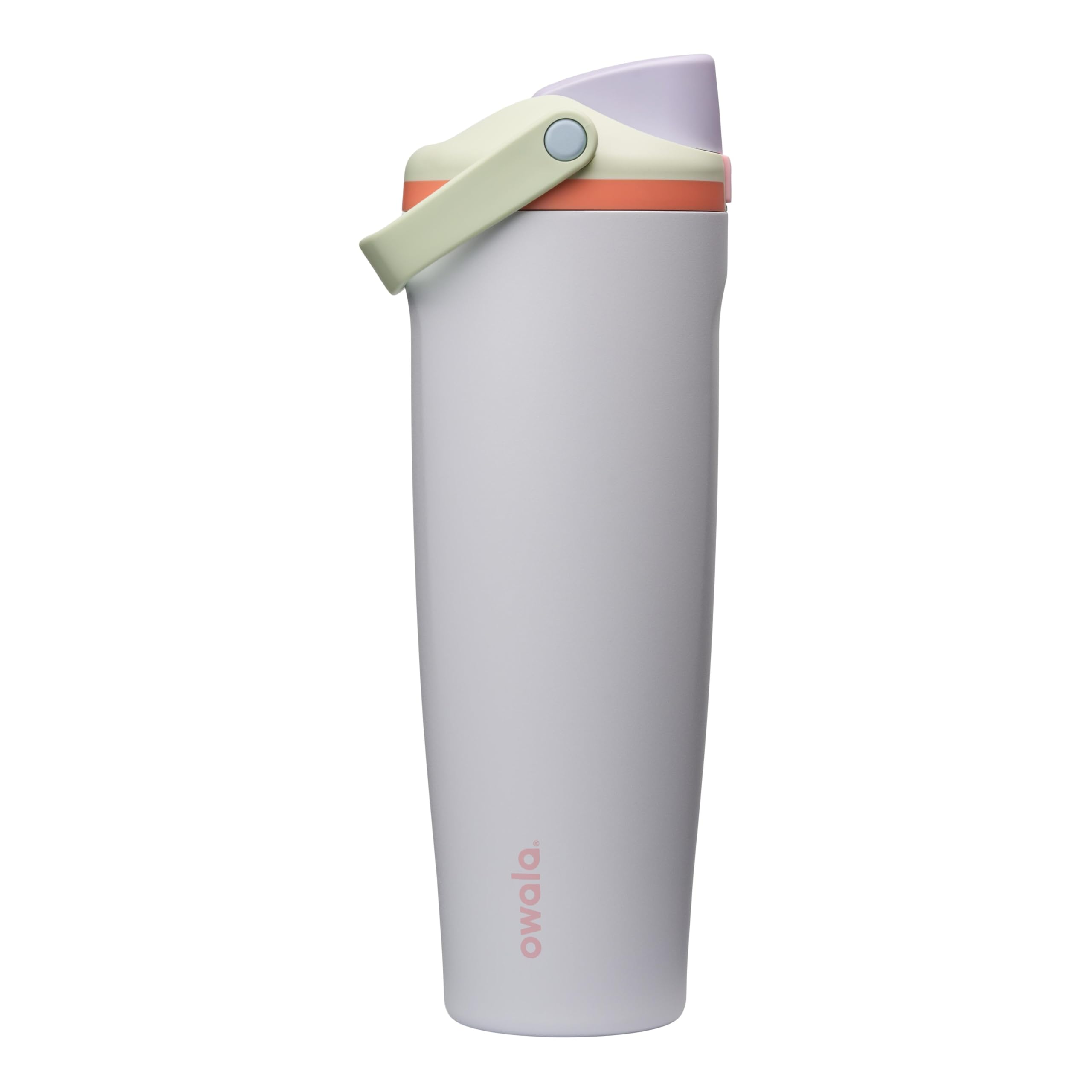 Owala FreeSip Sway Insulated Stainless Steel Water Bottle with Two-Way Spout, Built-In Straw and Bucket Handle, Made for Travel, School, and Sports, 40oz, BPA Free, Leak Proof, Iced Breeze