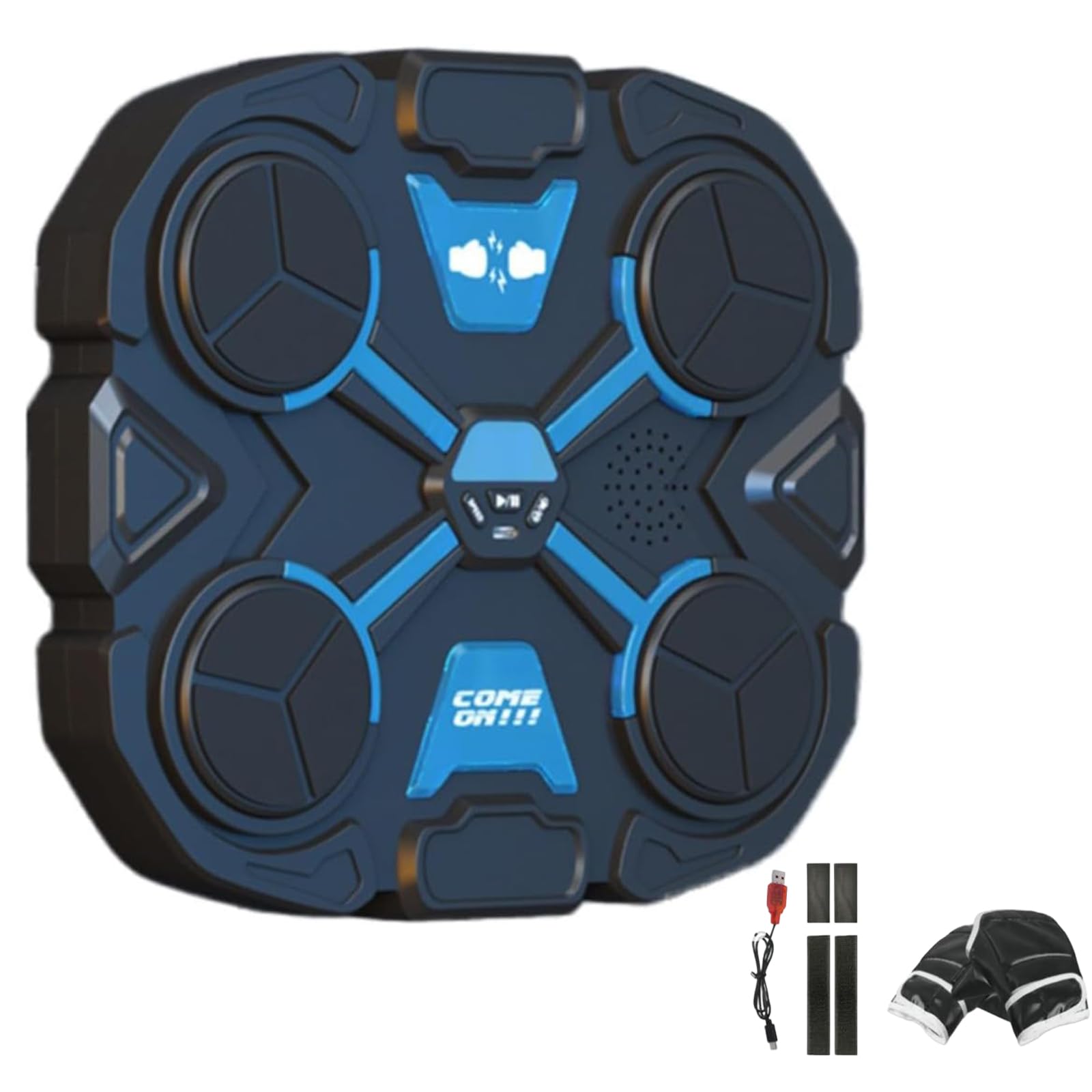 Saker 2026 Music Boxing Machine with LED Punch Counter & Bluetooth Speaker - Wall Mounted Interactive Fitness Game with Cool Lights - Fun Sports Toy for Family, Adults