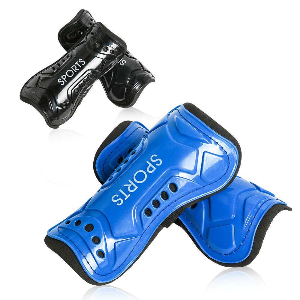 Soccer Shin Guards, Youth Soccer Shin Pads, Breathable and Lightweight Child Calf Protective Gear Soccer Equipment for 3-15 Years Old Boys Girls Toddler Kids Teenagers
