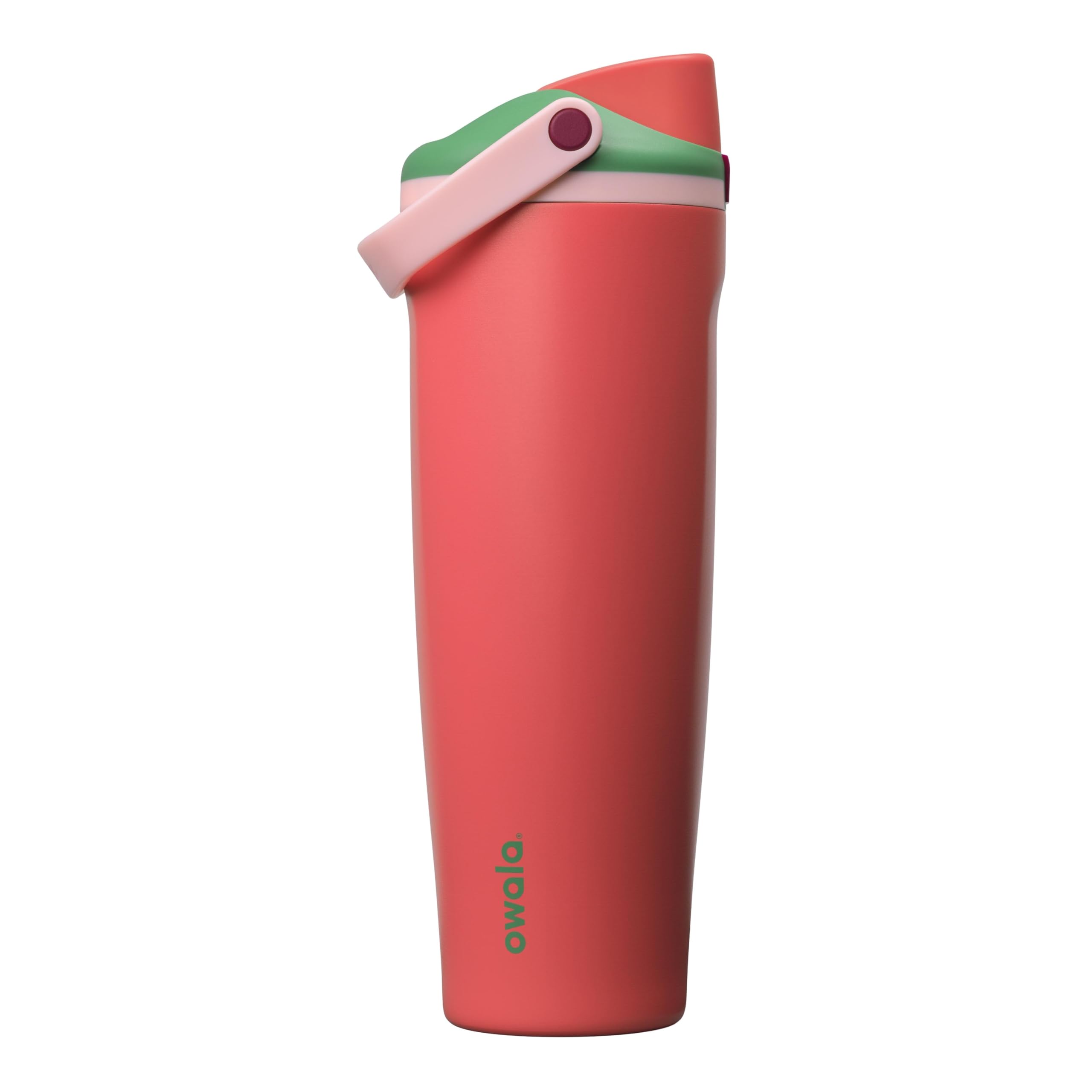 Owala FreeSip Sway Insulated Stainless Steel Water Bottle with Two-Way Spout, Built-In Straw and Bucket Handle, Made for Travel, School, and Sports, 40oz, BPA Free, Leak Proof, Iced Breeze