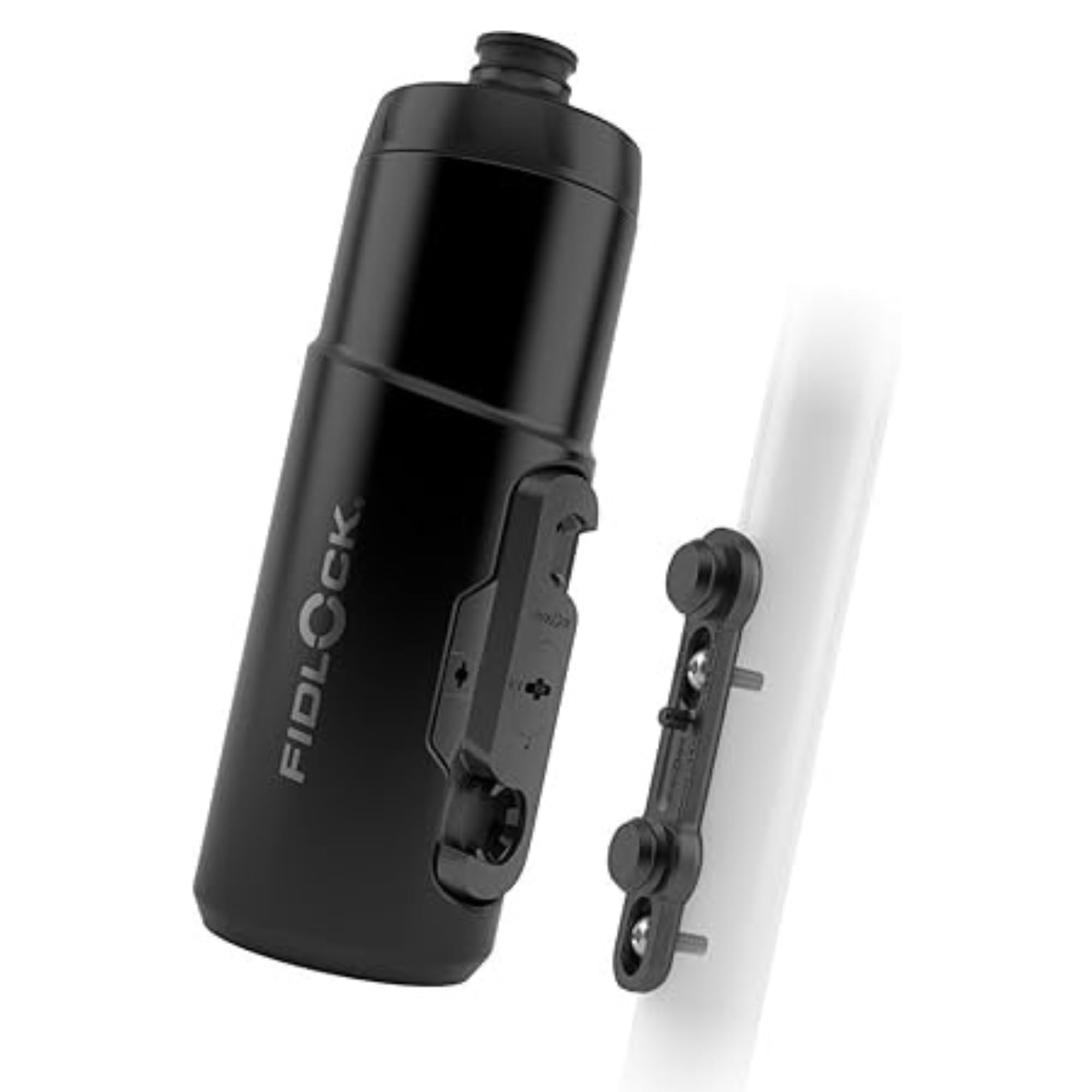 FIDLOCK Twist Bottle 600ml/21oz + Base Systems | New Leak-Proof, Self-Sealing Bottle Cap | Bike Water Bottle Holder with No Screws & Attached Bottle | Cage Free Magnetic Rack
