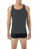 Underworks Mens Microfiber High Performance Compression Tank for Workouts, Sports Training and Shaping 3-Pack