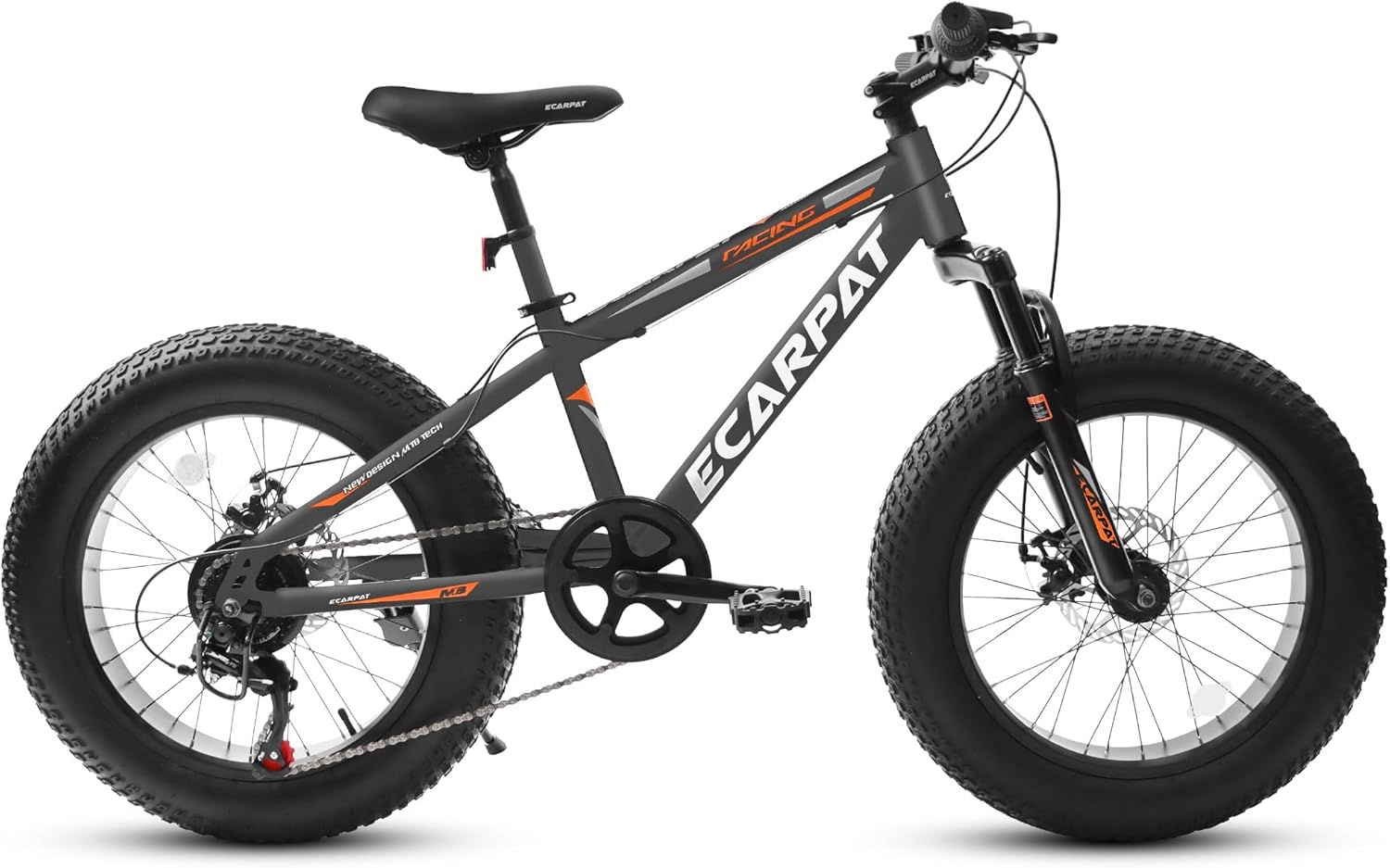 20x4 Inch Fat Tire Mountain Bike,Dual Disc Brakes Suspension Fork, 7-Speed Boys Girls Mountain Bikes, All Terrain Kids Mountain Bikes for Boys and Girls 8-15 Years Old