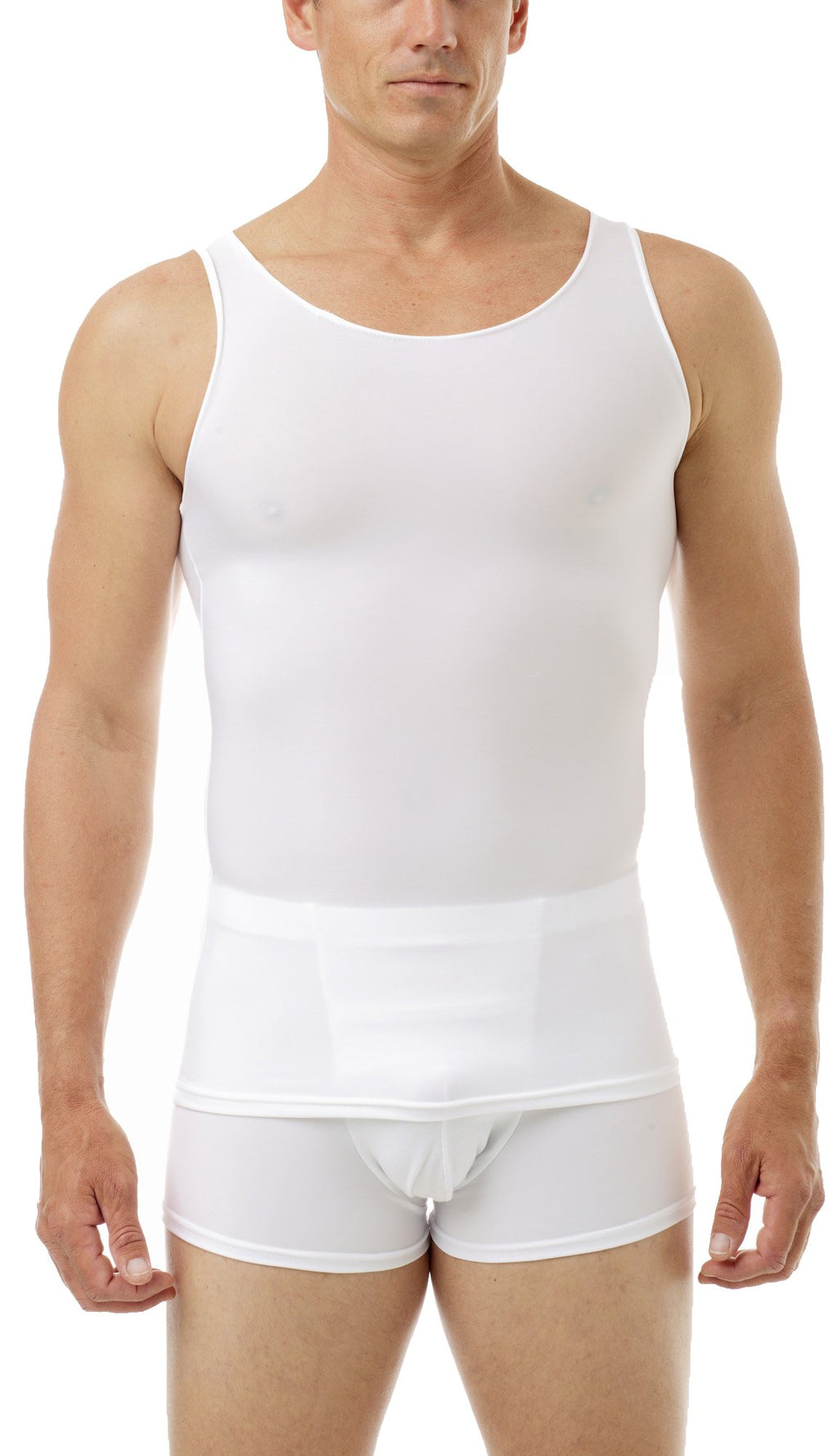 Underworks Mens Microfiber High Performance Compression Tank for Workouts, Sports Training and Shaping 3-Pack