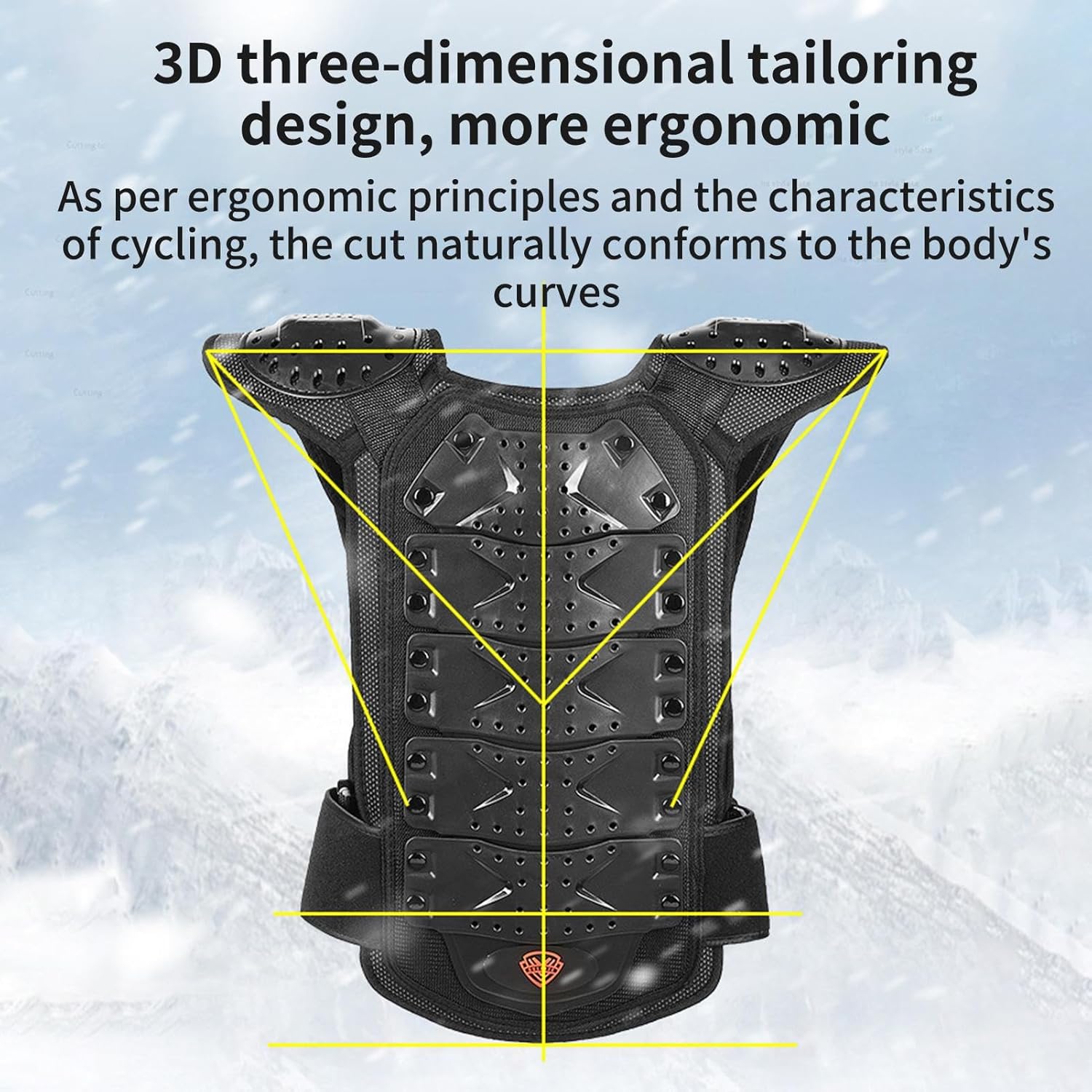 Motocross Gear - Thoracic Protector with Knee and Elbow Protectors | Motorcycle Riding Gear for Boys and Girls 8-15 Years Old Motorcycle Bike Ski Skating