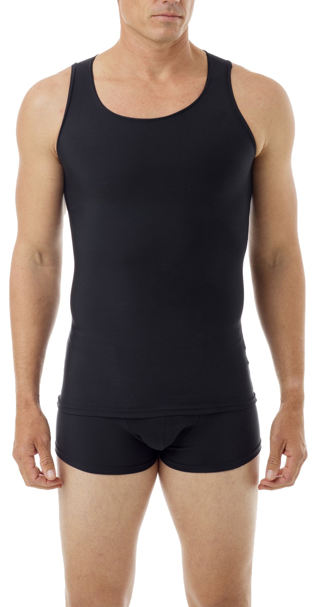 Underworks Mens Microfiber High Performance Compression Tank for Workouts, Sports Training and Shaping 3-Pack