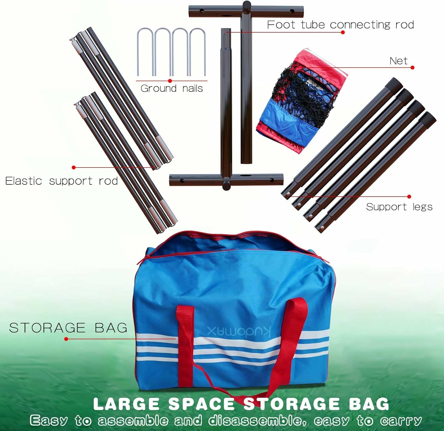 Baseball & Softball Pitching Target and Kids Football Throwing，Strike Zone Target for Pitching Net, Can be Quickly Installed and Disassembled,with Carrying Bag