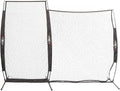 Web Flex® Spider Series Baseball Bundle, 4x7 ft I-Screen & 7x7 ft Field Screen with Metal Frame, Portable Protective Net Set for Baseball & Softball Practice, Pitcher Safety & Fielding Drills