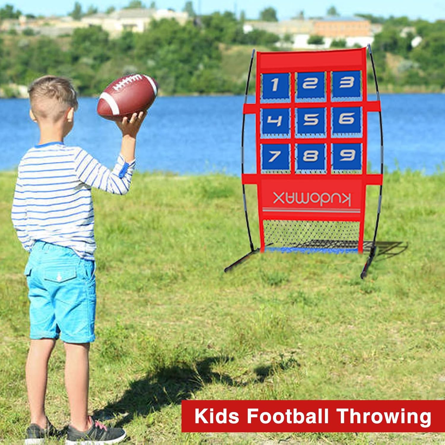 Baseball & Softball Pitching Target and Kids Football Throwing，Strike Zone Target for Pitching Net, Can be Quickly Installed and Disassembled,with Carrying Bag