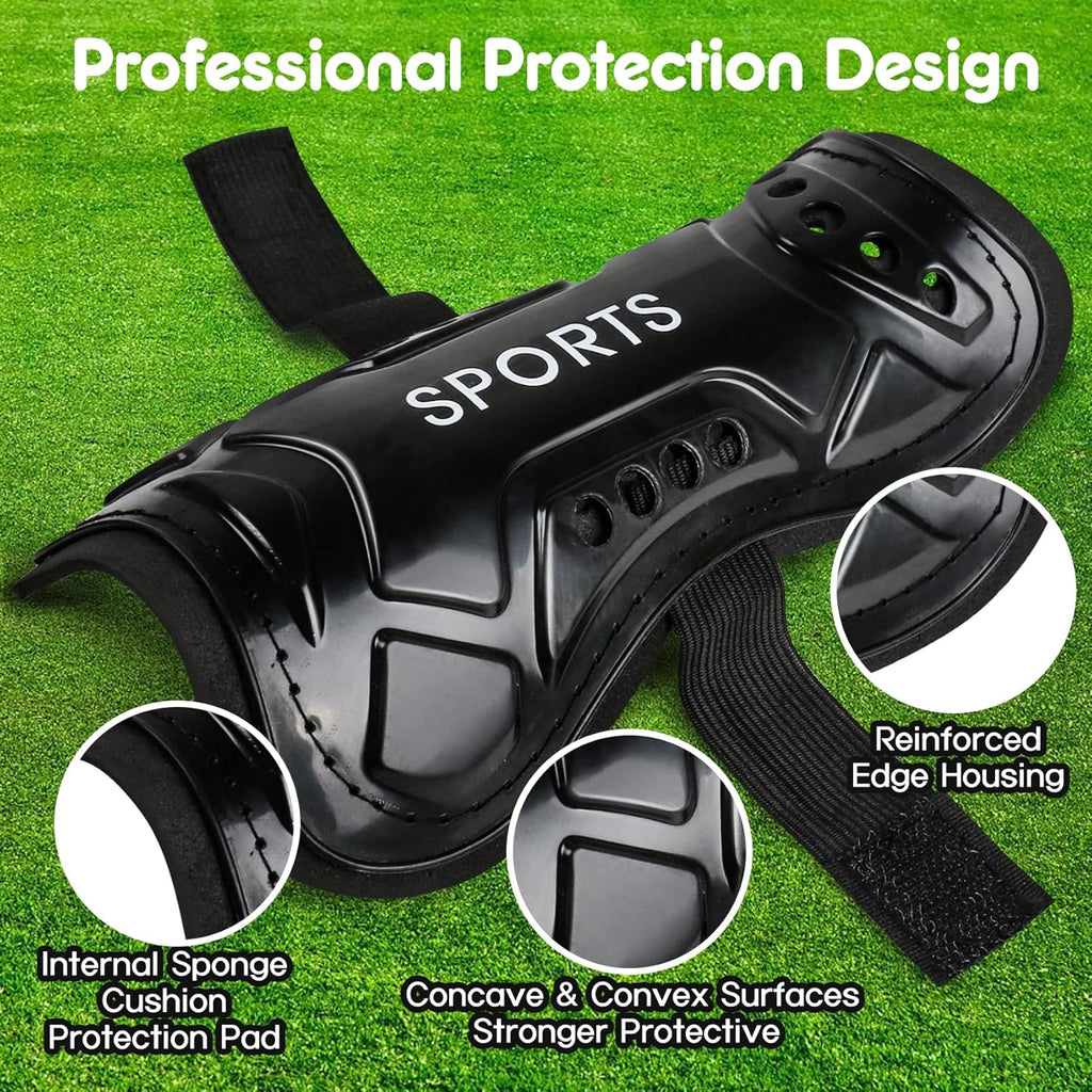 Soccer Shin Guards, Youth Soccer Shin Pads, Breathable and Lightweight Child Calf Protective Gear Soccer Equipment for 3-15 Years Old Boys Girls Toddler Kids Teenagers