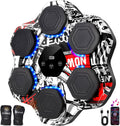 Music Boxing Machine, Smart Bluetooth Punching Machine with Gloves, 6 Target Large Size Punching, LED Electronic Workout Target with 9 Modes & 9 Speeds