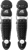 Champion Sports 14.5"L Double Knee Full Wing Shin Guards with Wrap-around Padding and Removable Second Toe - Ages: 12-16